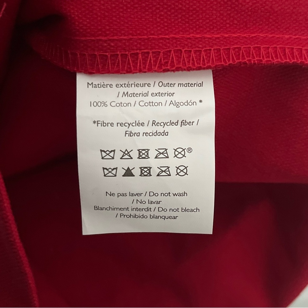 Sézane Red LOVE Tote Bag - Picture 5 of 6